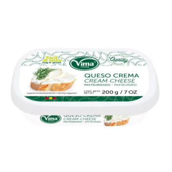 Queso crema pasteurizado Vima Foods (200 g / 7 oz)