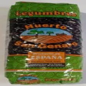 Frijol negro paquete de 1kg Huerto San Genaro