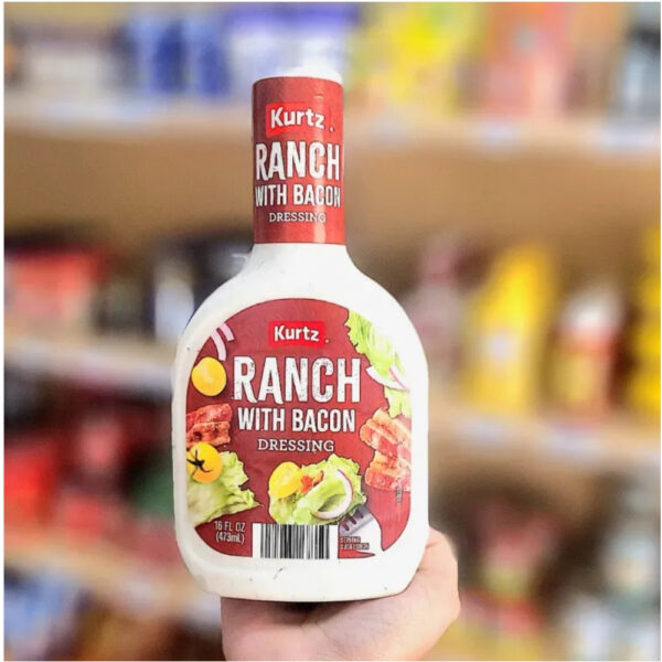 Aderezo ranch con tocino Kurtz (473 ml / 16 fl.oz)