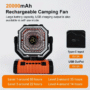 Ventilador Portátil de Enfriamiento y Luz 20000mAh con Control Remoto (100W)
